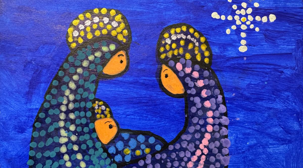 Postal ganadora que se utilizará como felicitación de GSV de Navidad de 2025